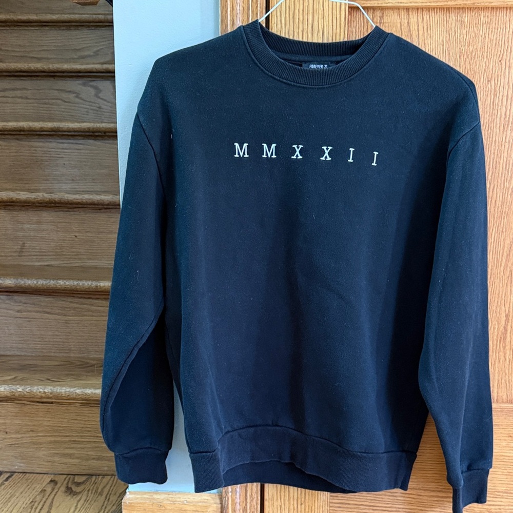 Forever 21 Black Crewneck Men's Sweater